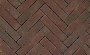 Клинкерная тротуарная брусчатка ручной формовки Penter AUBERGINE-rood-zwart-genuanceerd Penter (Винербергер) 